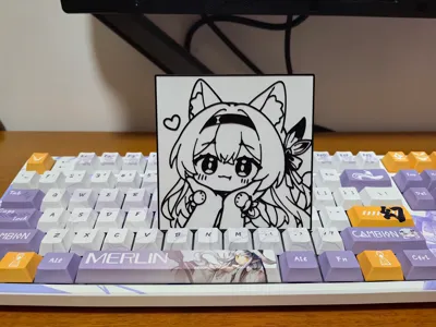Firefly Cat Figurine in Hands