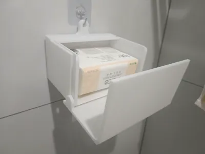 Tissue Box: Hanging Hook Design with Water Resistance