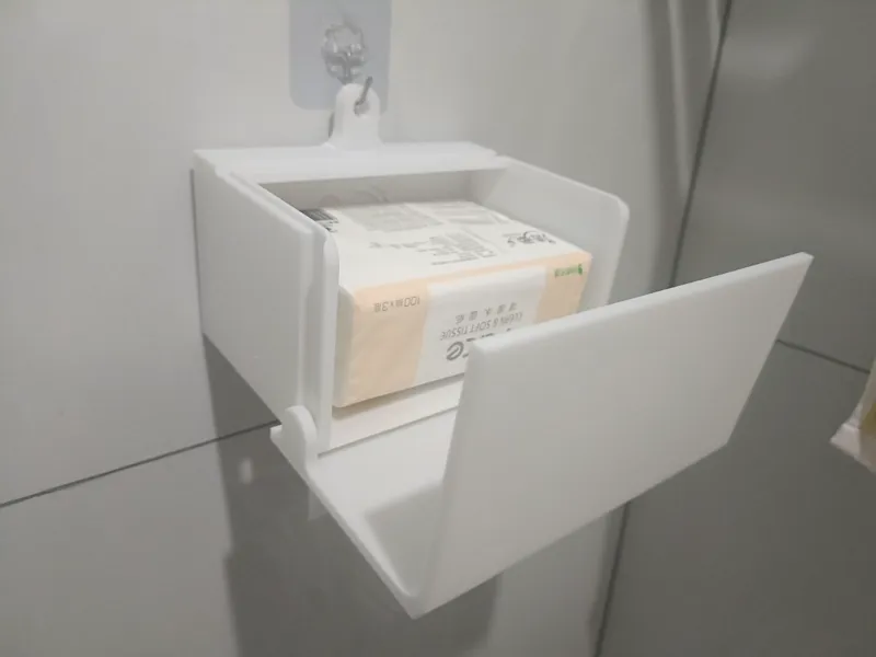 纸巾盒：防淋挂钩式