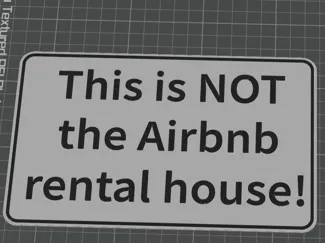 Airbnb Schild
