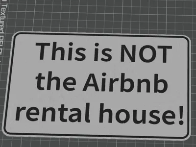 Airbnb Schild