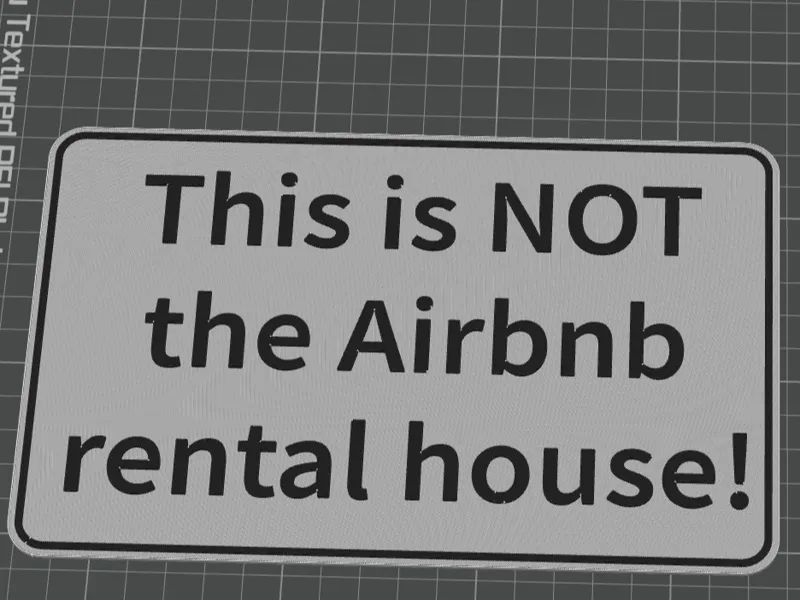 Airbnb Schild