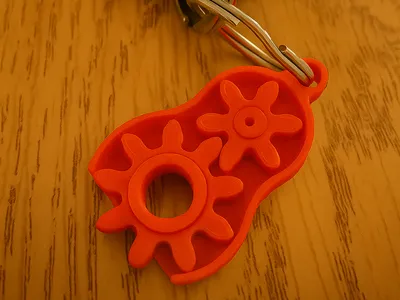 Gearwhirl Keychain - Print in place