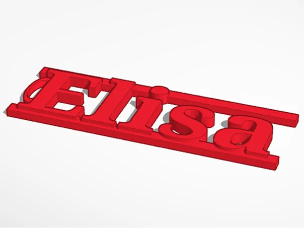 porta chiave nome Elisa