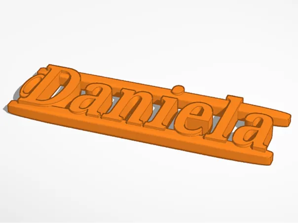 porta chiave nome Daniela