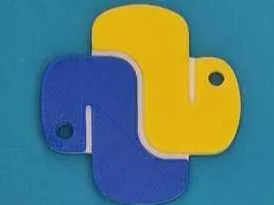 Python Logo Keychain