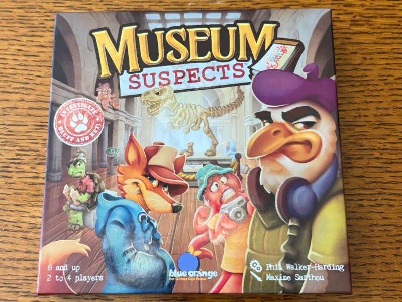 Museum Suspects Board Game Insert