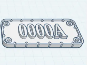 Customizable Vex Robotics license plate 