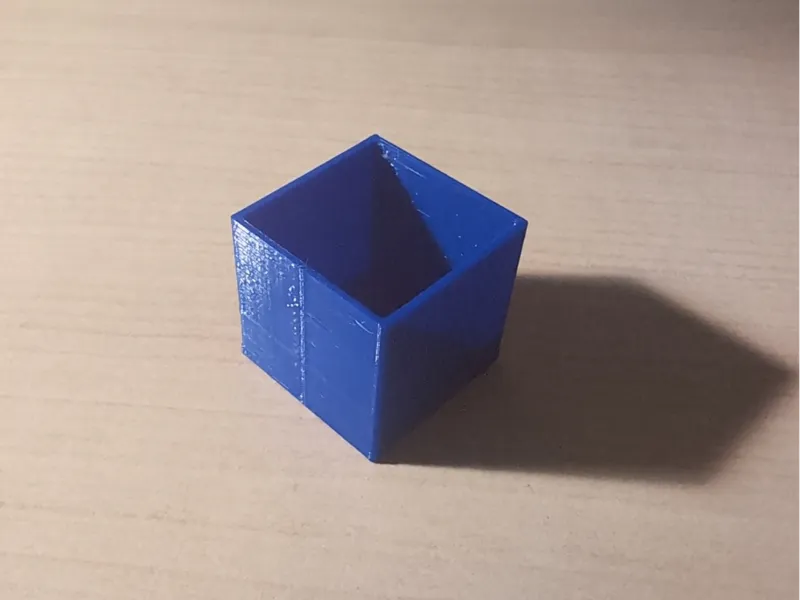 Calibration cube for flow rate and steps per mm