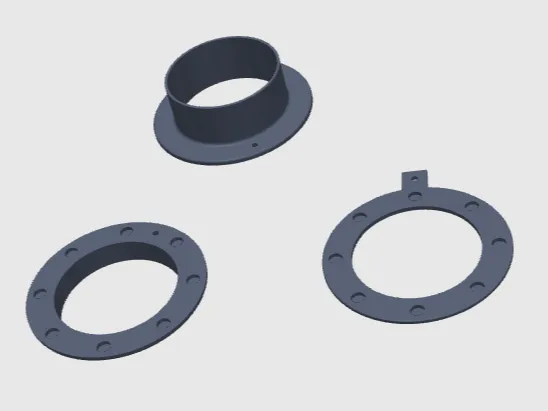纱窗磁吸排气配件 适用于100mm风管， 磁铁用10X3 