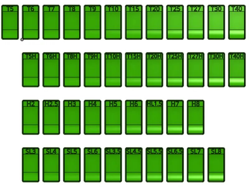 1x2 bit bin labled