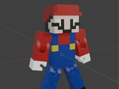 My World Mario - Print-in-Place Articulated