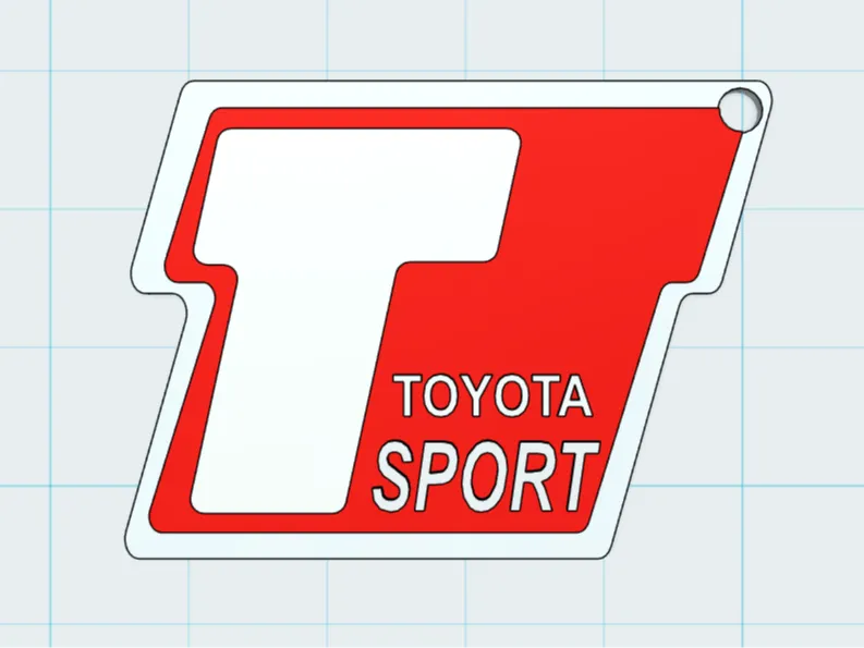 TOYOTA SPORT LOGO (keychain)