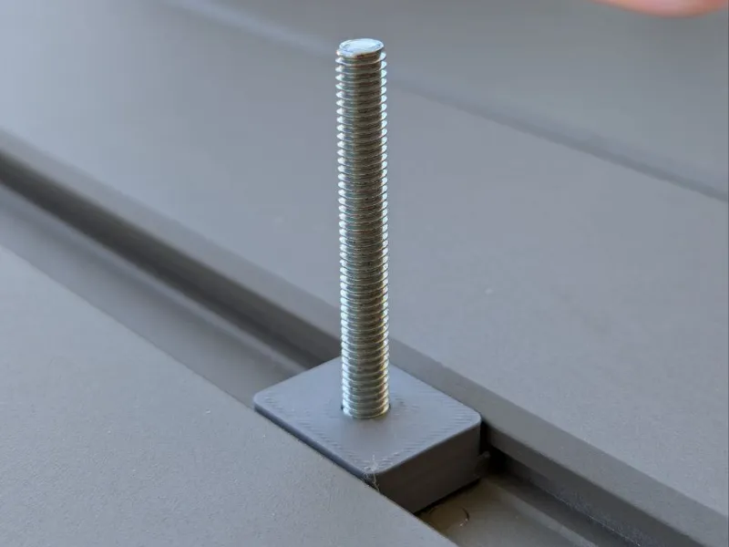 Evolution R255TBL+ table saw t-nuts