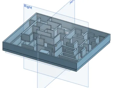 Maze for marble