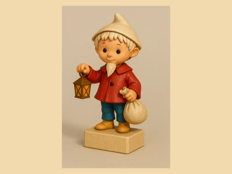 Sandmännchen mit Laterne