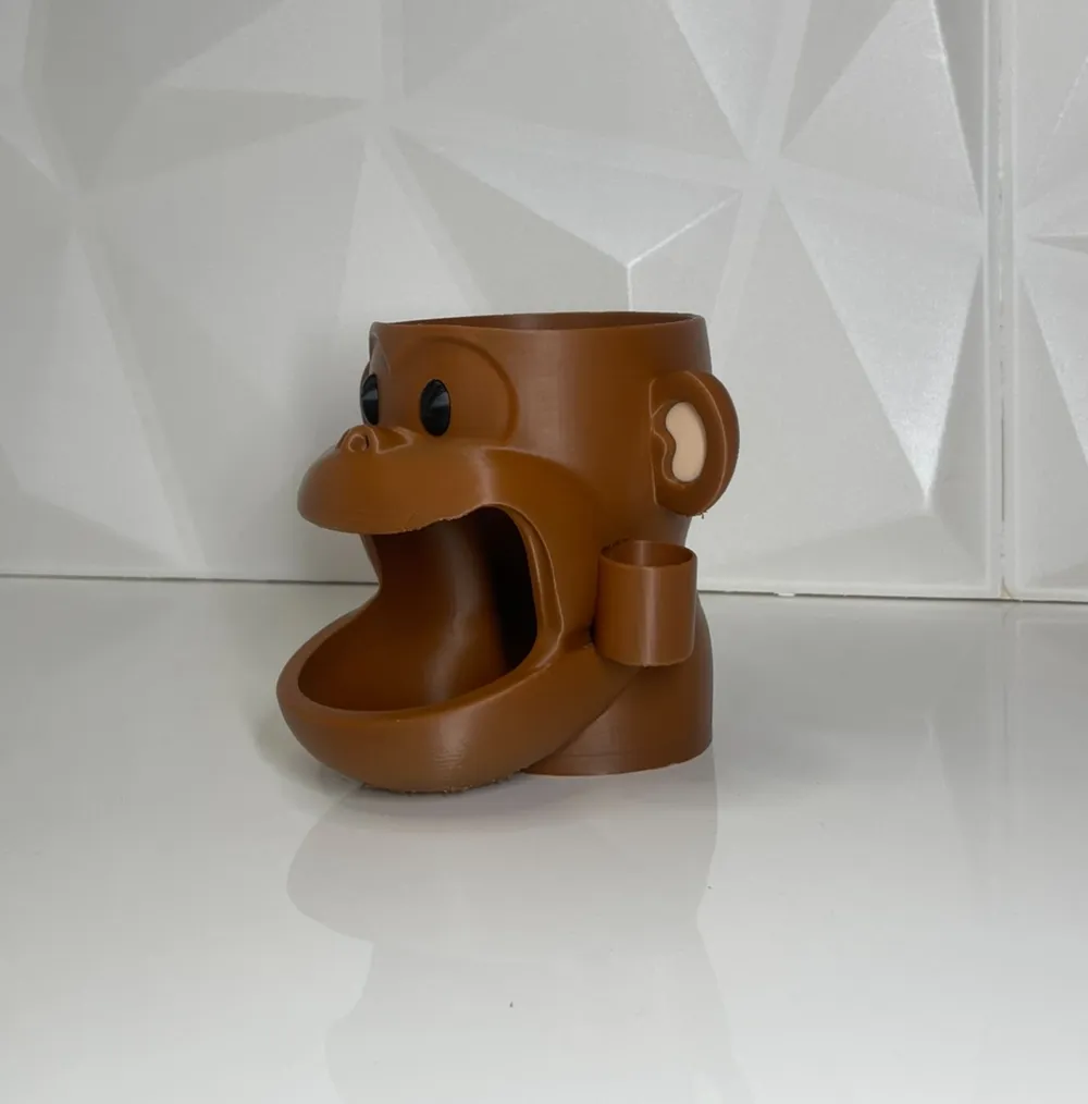 Monkey Pistachio bowl (Multiparts) by PixelForm 3D MakerWorld: Download ...