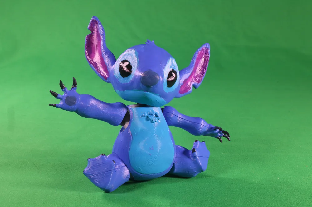 Stitch Articulated Figure - Free 3D Print Model - MakerWorld