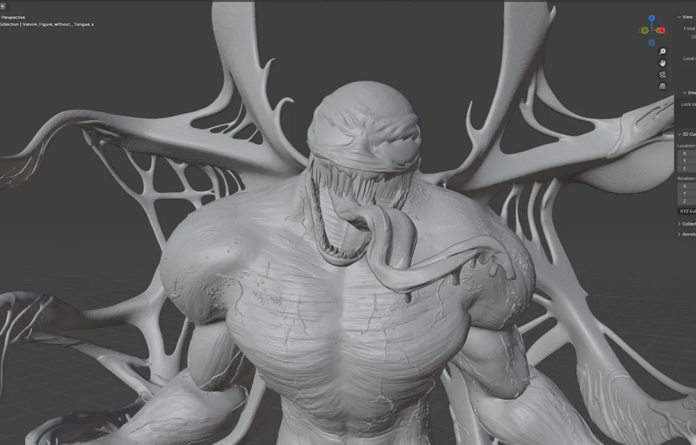 Life-Size Venom Symbiote Surge Edition - Free 3D Print Model