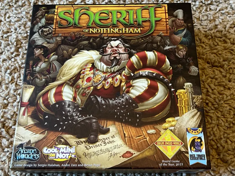 Sheriff of Nottingham Board Game Insert