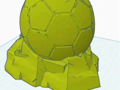 soccer Ballon d'Or trophy