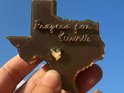 prayers for Kerrville flood fridge magnet