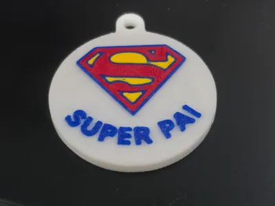 Super Dad Keychain