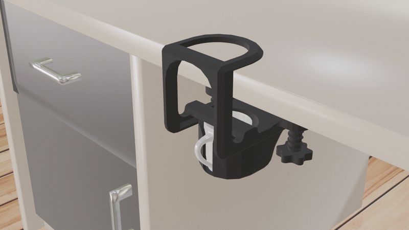 Clamping Sliding Cup Holder