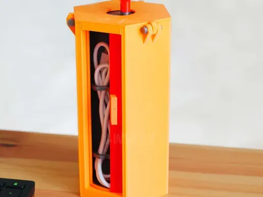 soporte giratorio para almacenar cables