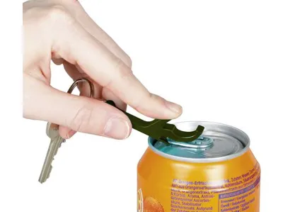 Bottle and Can Opener Keychain  Dual Function Tool