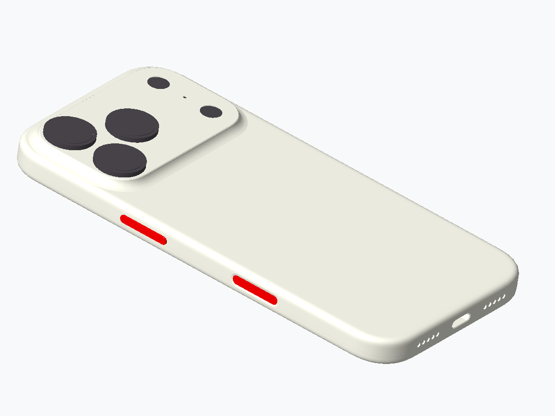 Iphone17 Pro  1：1模型拆件打印