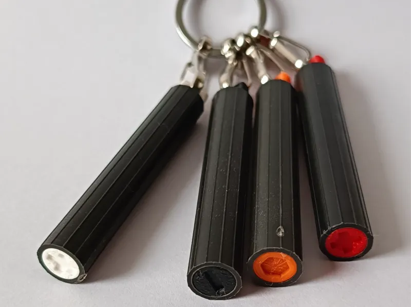 EDC Bit Tube – End Caps for Dog Poop Bag Rolls