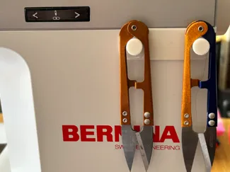 Scissors or snips hanging peg for sewing machine