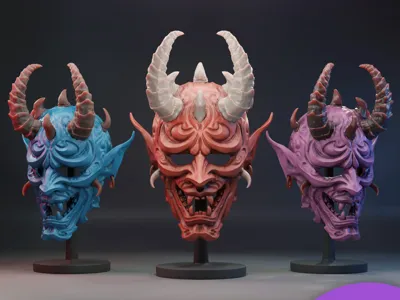 oni demon mask 