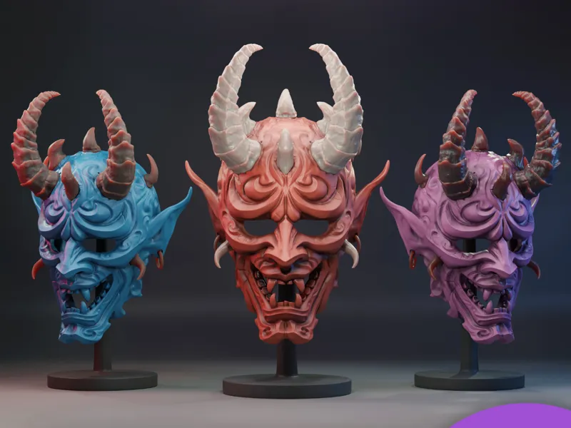 oni demon mask 