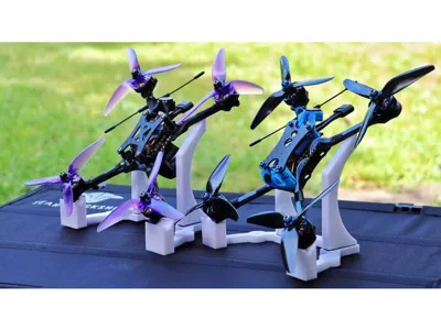 Approximately 250mm wheelbase drone display and launch stand
