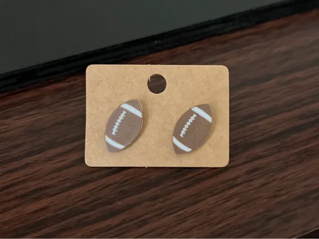 Football Stud Earrings