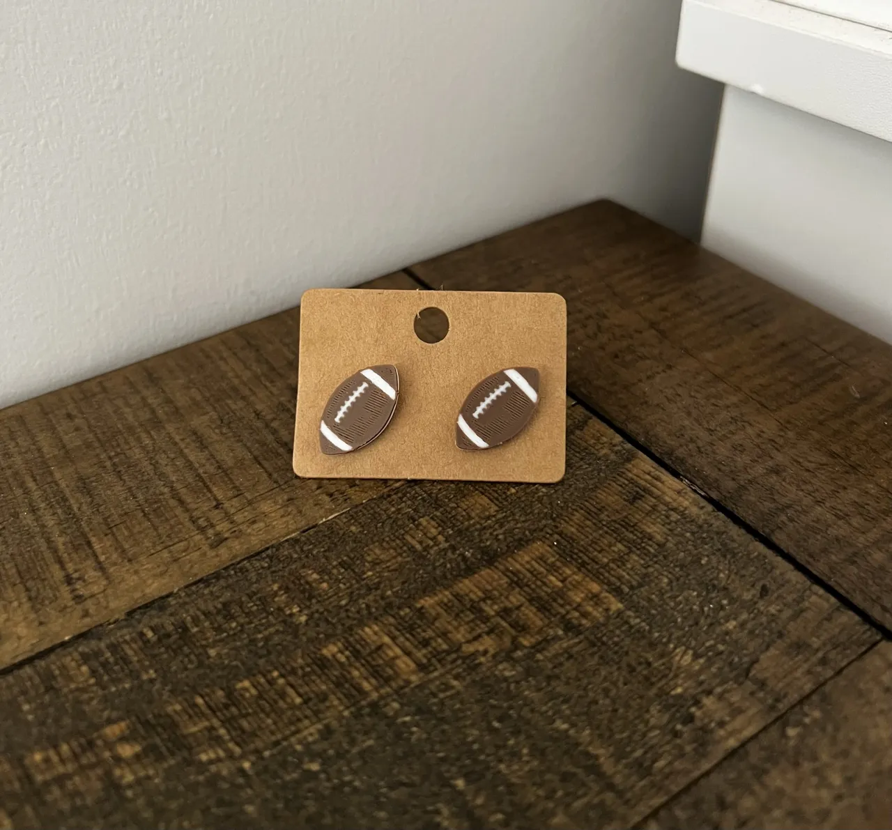 Football Stud Earrings view 4