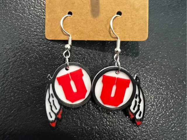University of Utah Earrings