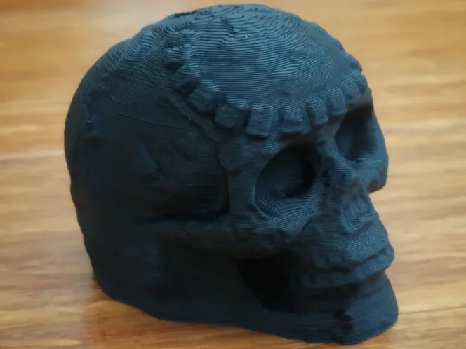 A scary trophy model with a Mayan death whitsle