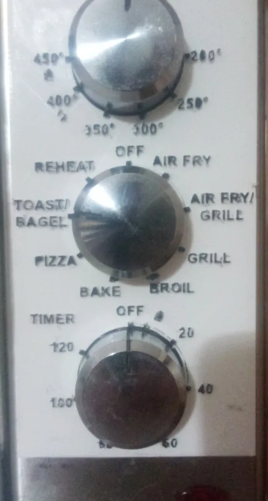PowerXL Air Fryer Oven and Grill Dial Labels