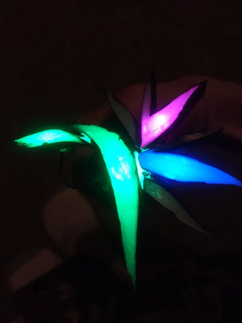 Bird of Paradise Flower LED Fixture Frame Ornament