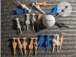 Novelty golf tee