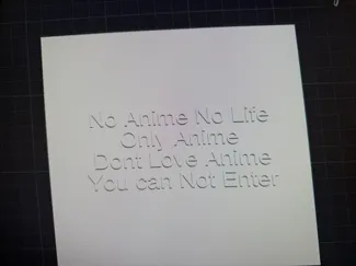 No Anime No Life Wall Art 