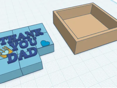 simple puzzle for fathers day