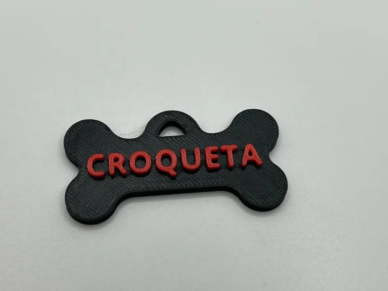 Chapa Perro hueso CROQUETA