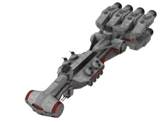 star wars transporter ship with pad