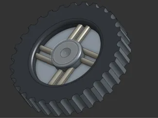 Air compressor wheel