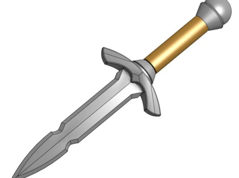 Oblivion Remastered Iron Dagger Prop