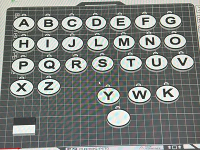 Full Alphabet NFC Keychain PT-BR